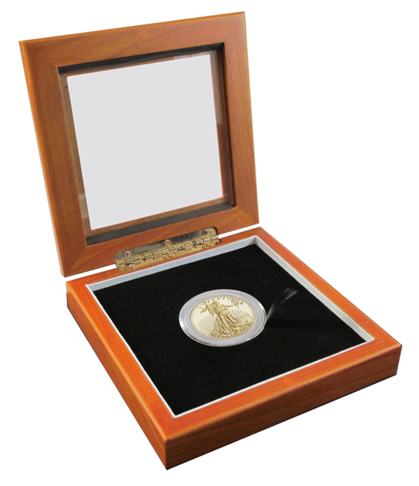 Guardhouse Single Coin Glass Top Capsule Box Size H Coin Supply Express