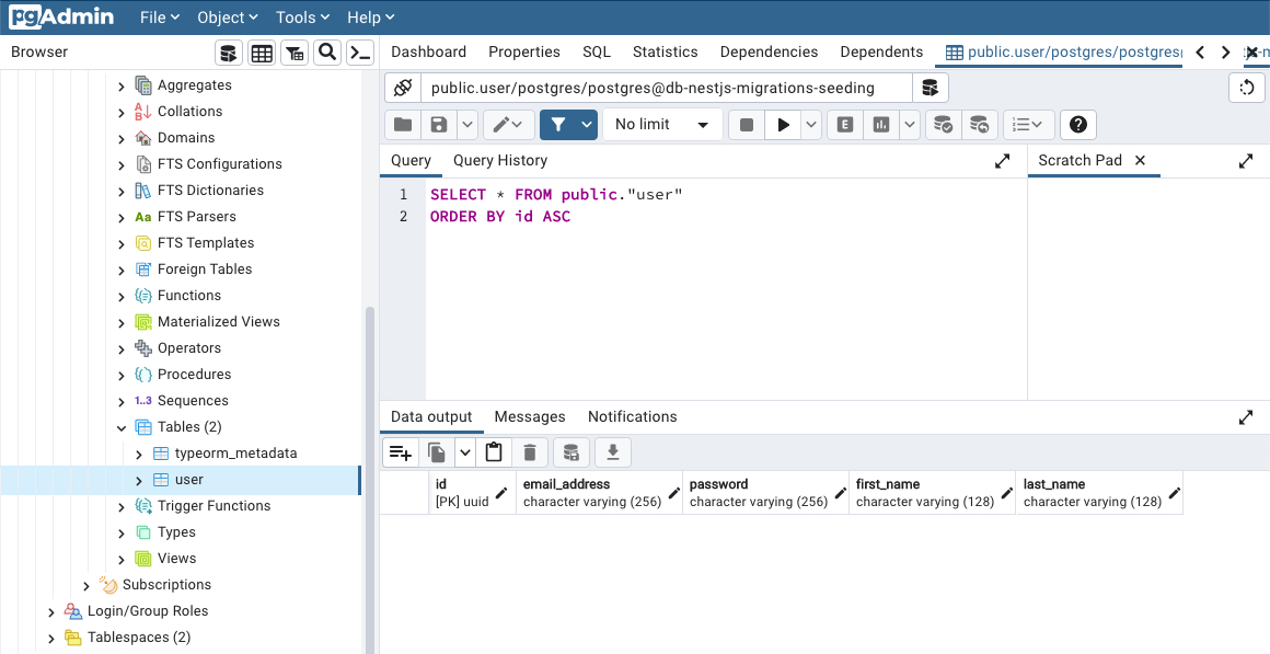 TypeORM Migrations for NestJS DazDotDev