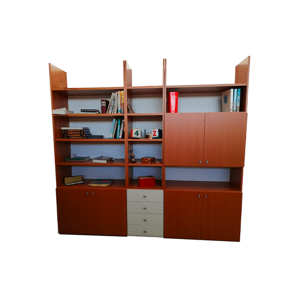 Modern modular bookcase Giada in wood, Linea In Arredamenti Deesup