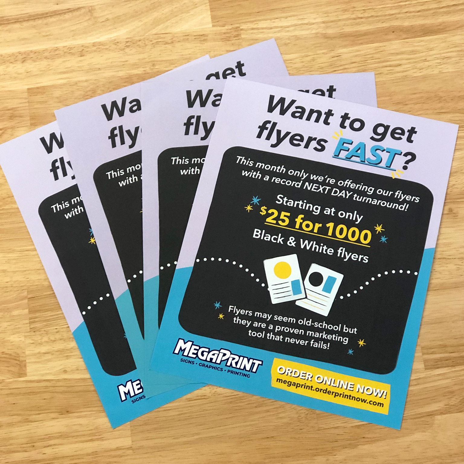 Flyers Singlesided Black