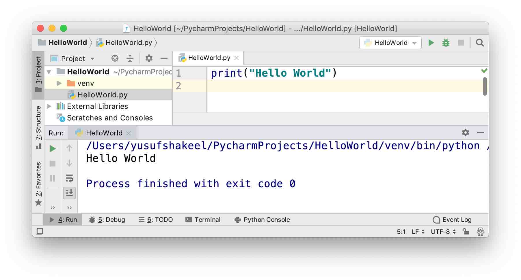 Python Hello World Program Python dyclassroom Have fun learning )