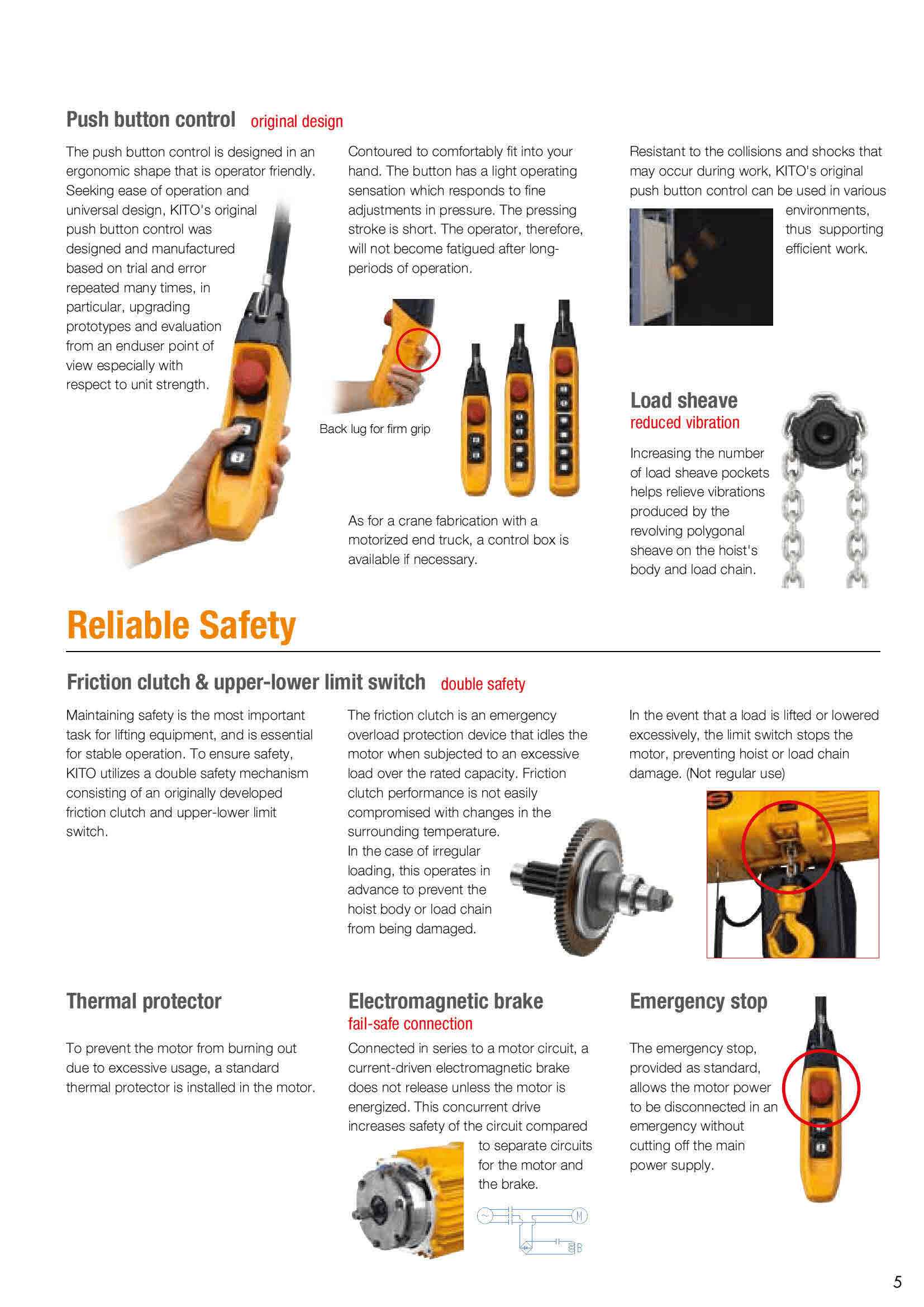 Kito 500 Kgs Electric Chain Hoist With Motorized Trolley - ER2M005S-S x