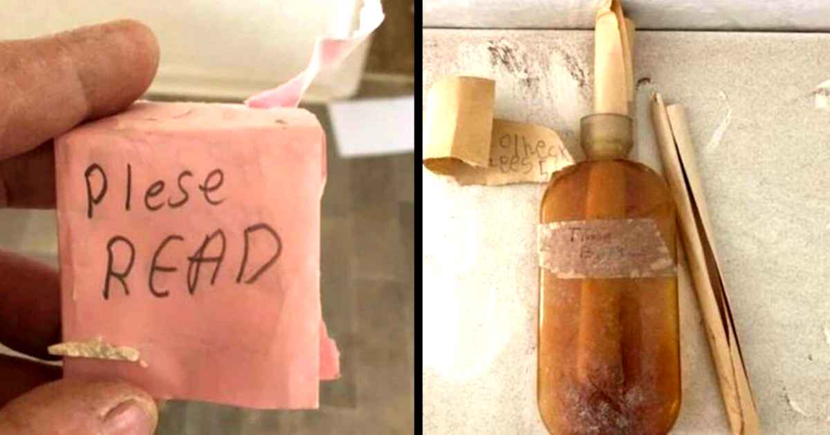 Woman Shocked When Her Secret Notes Are Discovered Hidden Behind
