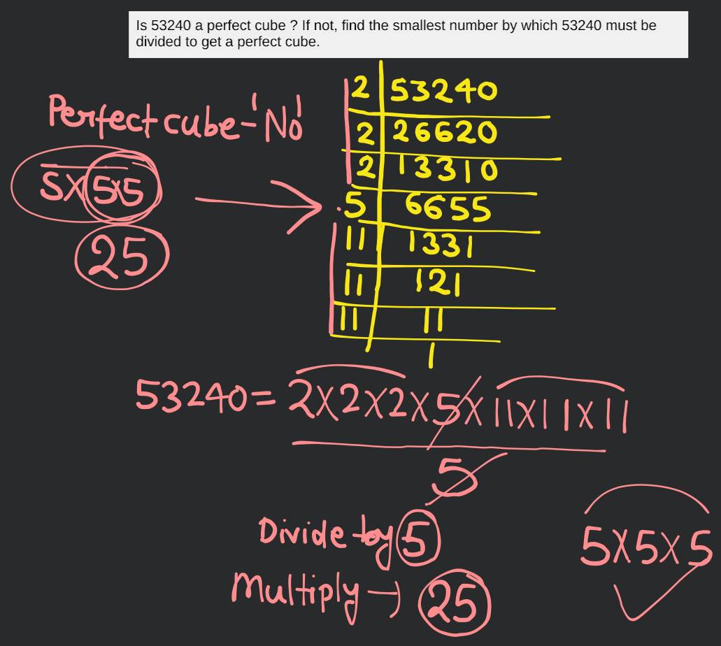 Is 53240 a perfect cube ? If not, find the smallest number by which 53240..