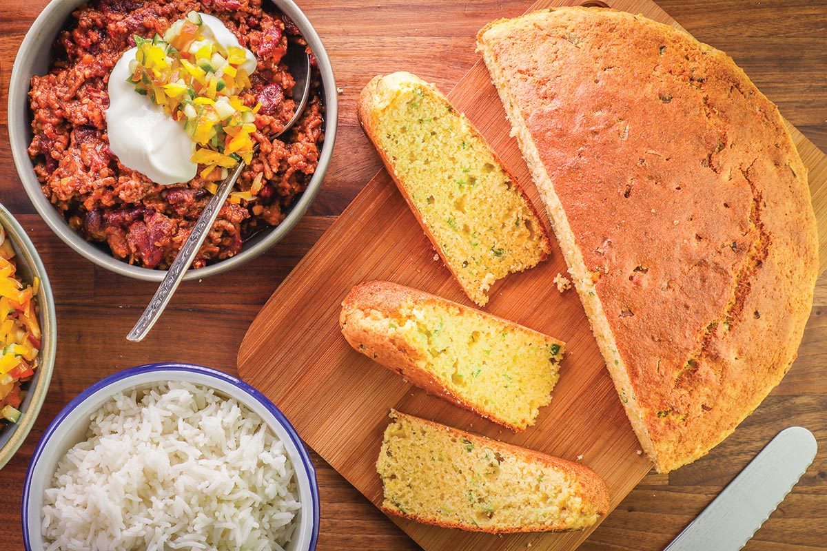 Cheddar Chile Cornbread FreshPressed Olive Oil