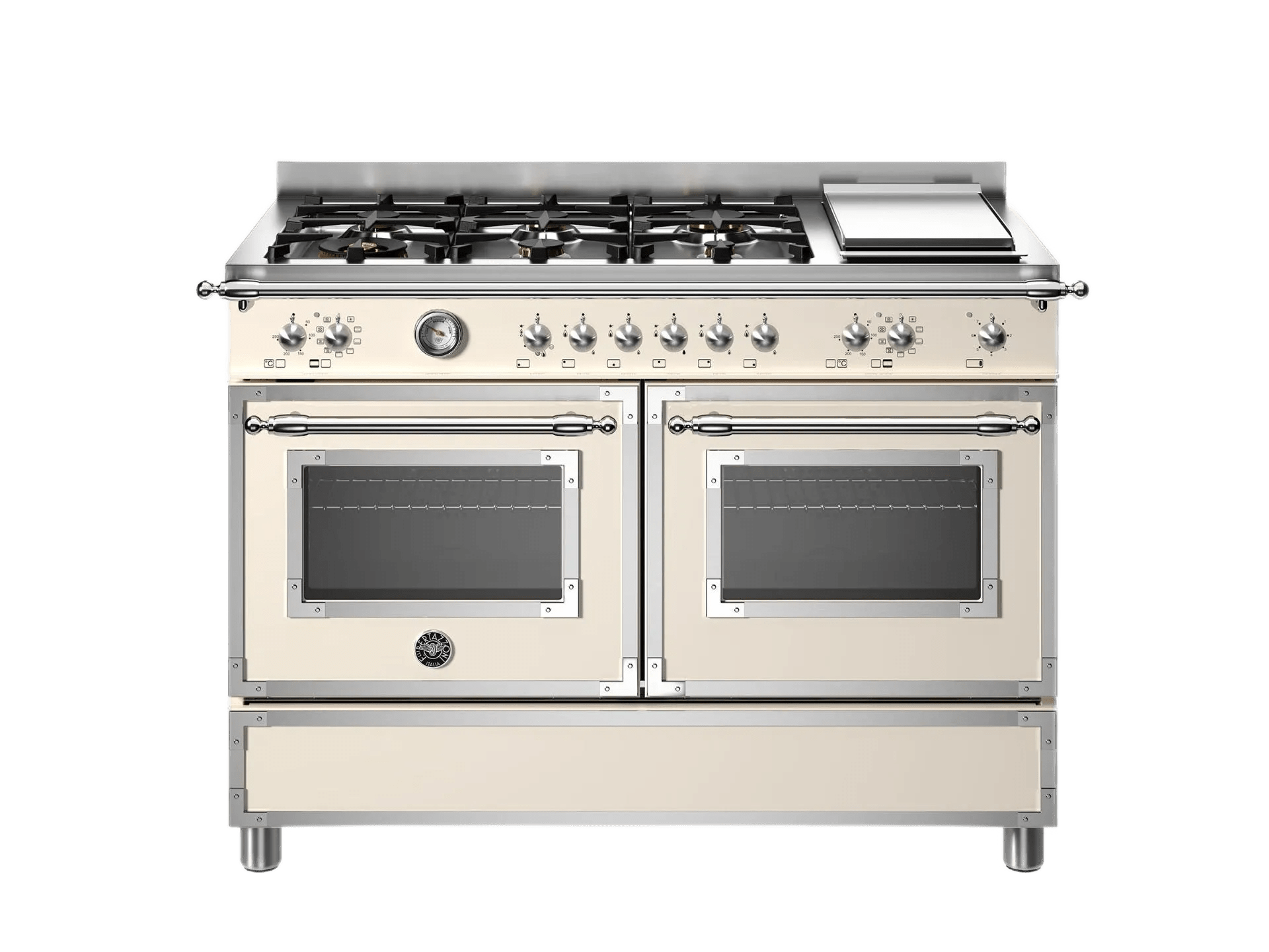 Bertazzoni Heritage, Spis 120x60 2 Ugnar, Elfenben Gasspisen.se