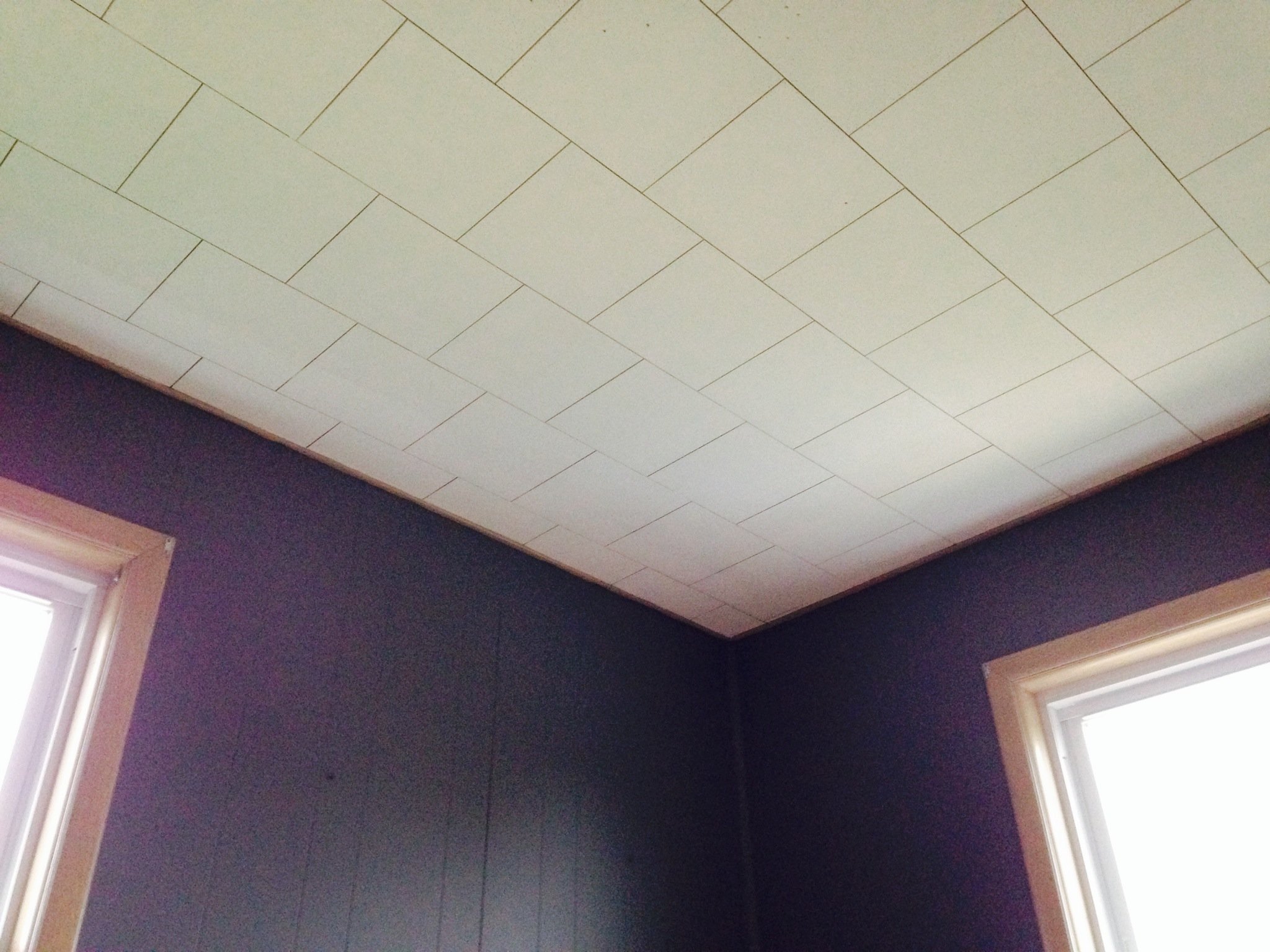 Cardboard Ceiling Tiles Paint Shelly Lighting