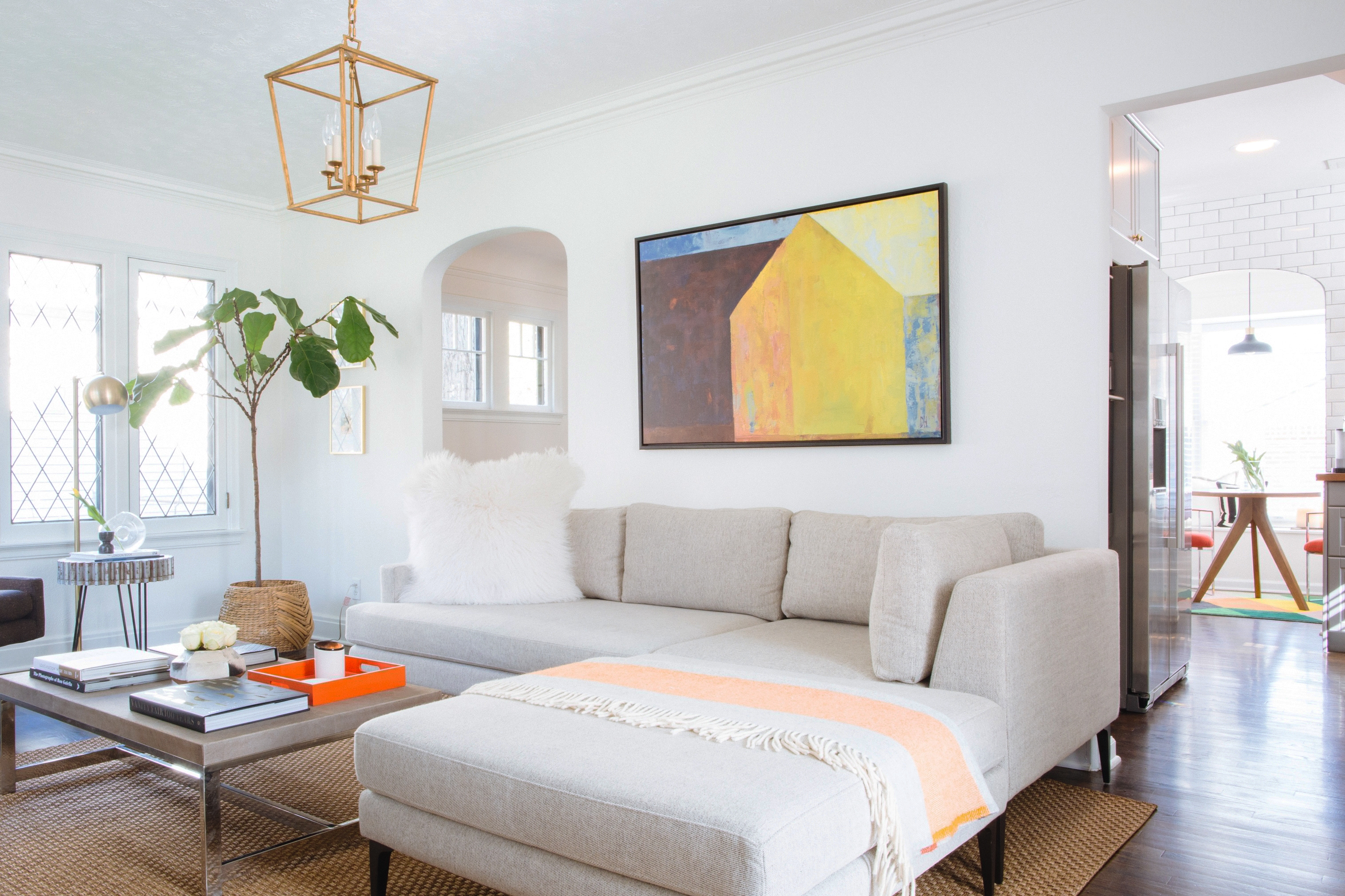 How High Should A Picture Be Hung Above A Sofa