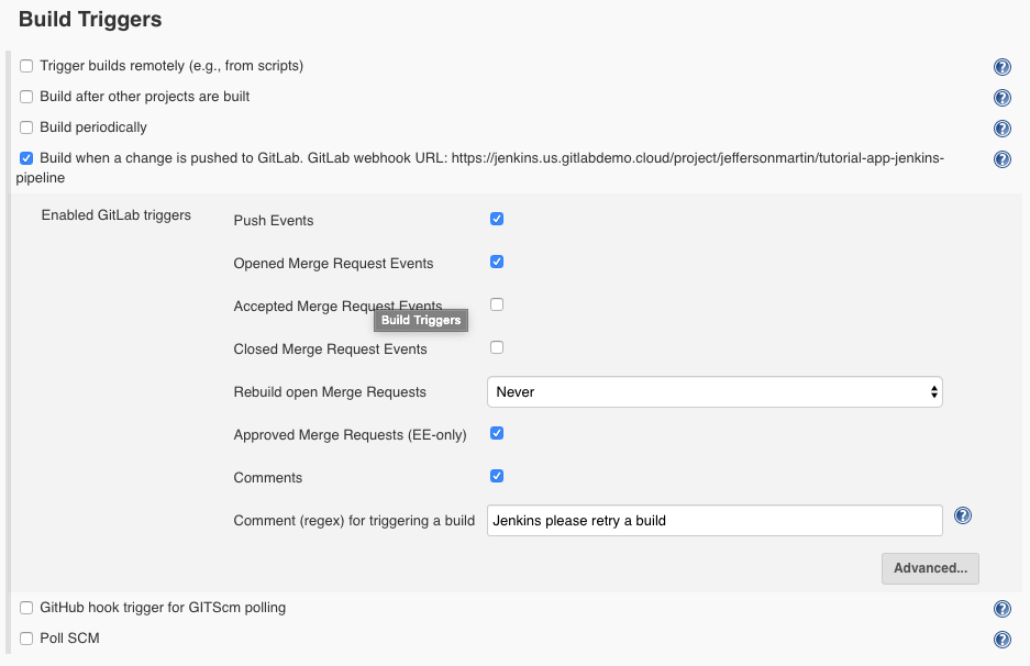 Create a Jenkins Pipeline GitLab