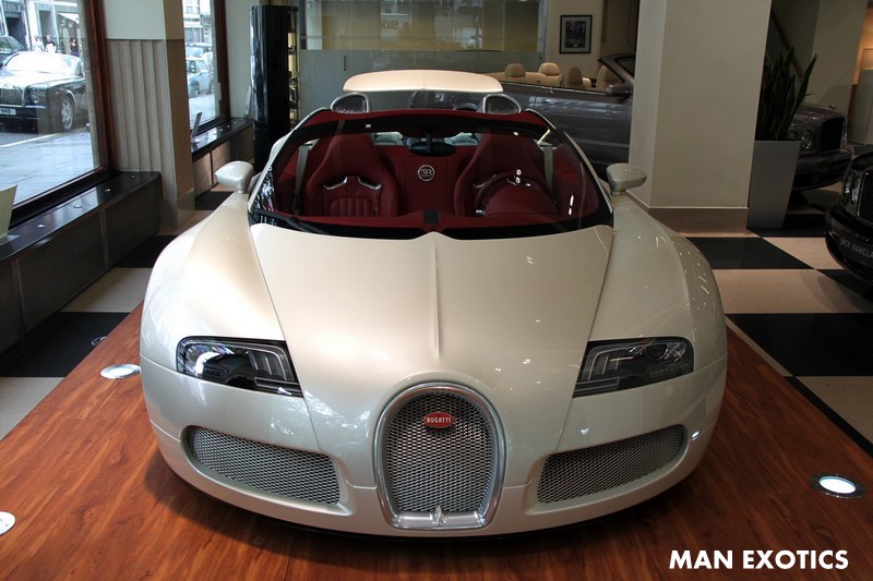 White 2010 Bugatti Veyron Grand Sport Could be Yours (If