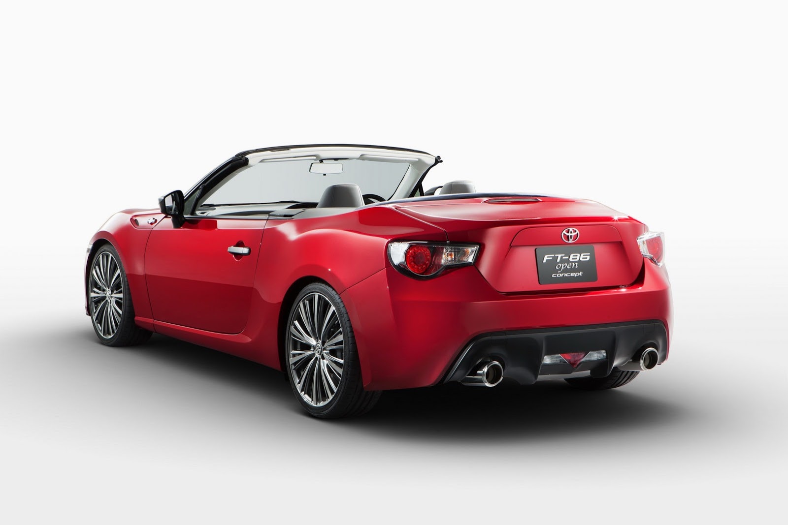 Red 2013 Toyota FT86 Open Concept Previewed Ahead of