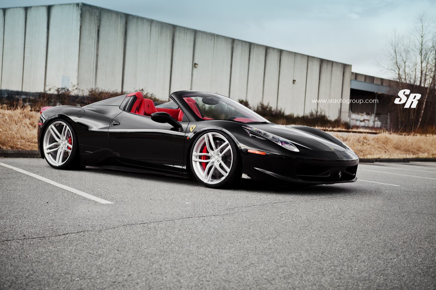 Nero Daytona Ferrari 458 Spider with PUR Wheels by SR Auto GTspirit
