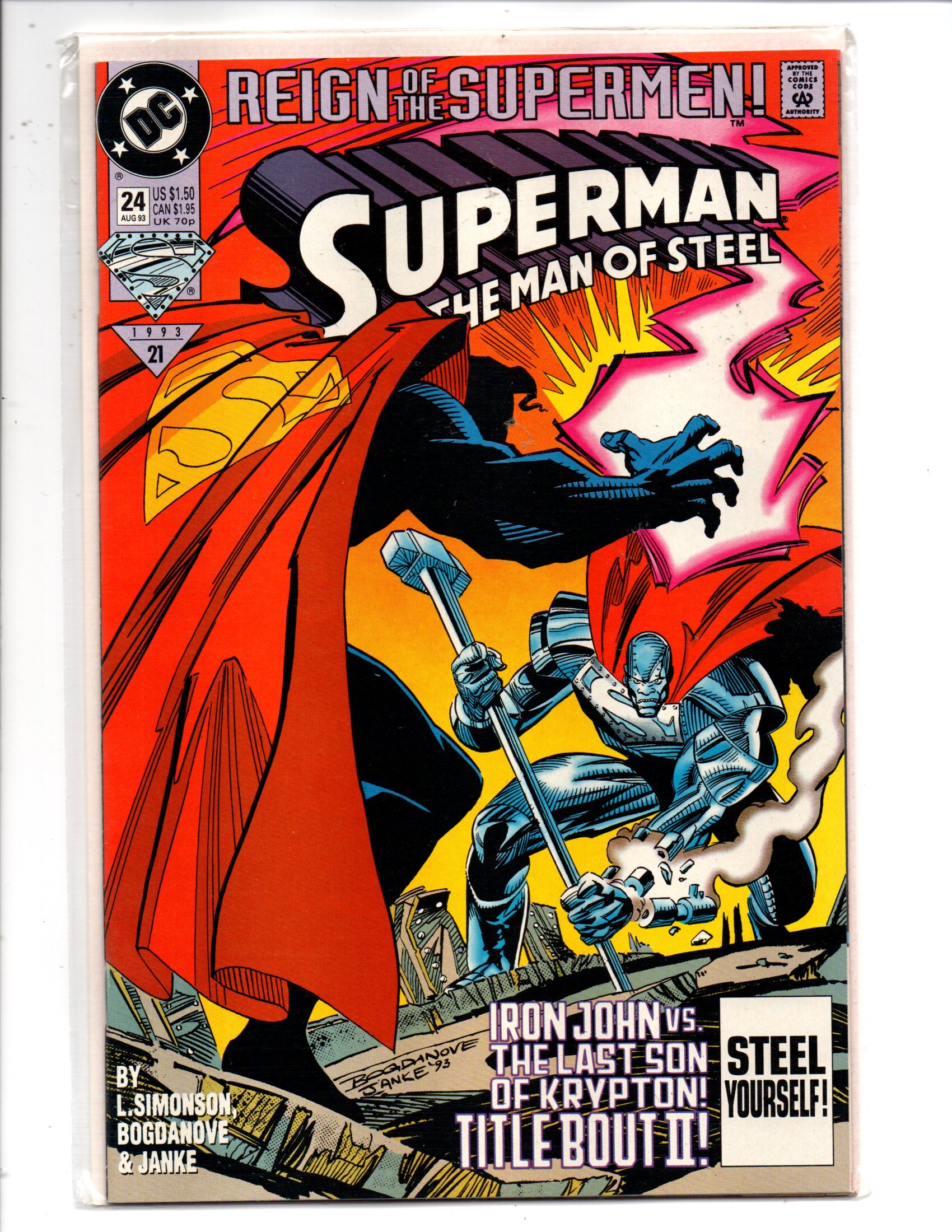 DC Comics Superman Man of Steel 24 Superman vs. Steel Round 2 Comic