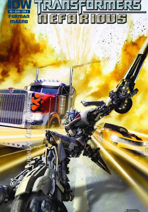 Transformers Nefarious 5A VF; IDW Revenge of the Fallen Sequel we