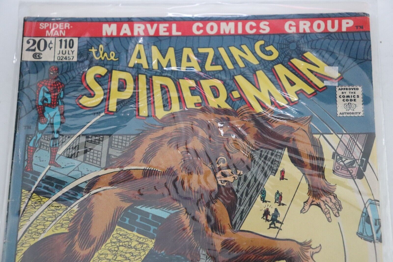 Amazing SpiderMan 110 1st Appearance Gibbon Marvel 1972 Comic Books
