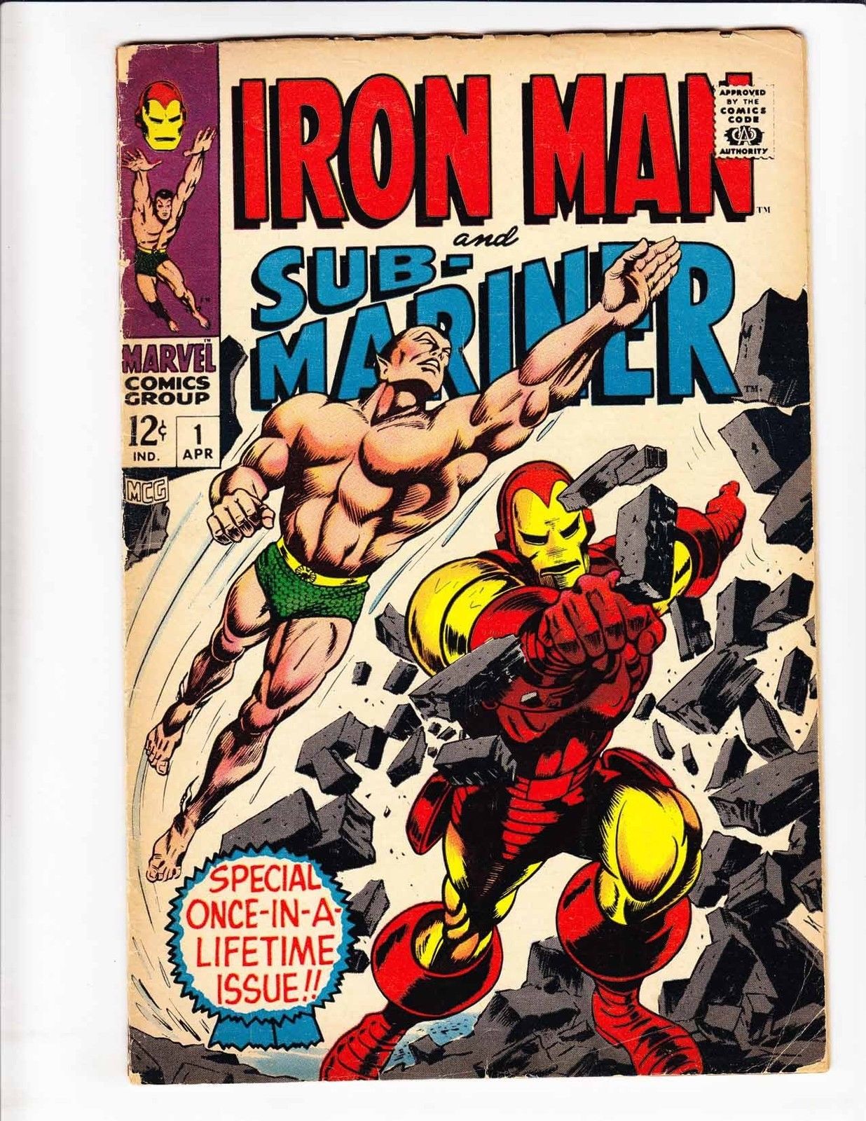 Iron Man and SubMariner 1 VG silver age marvel comics written by