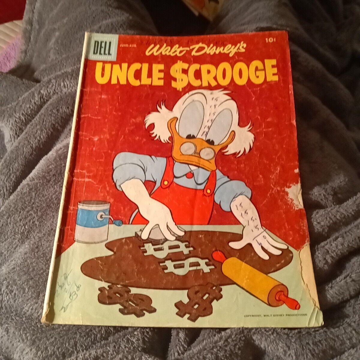 WALT DISNEY'S UNCLE SCROOGE 14 DELL 1956 CARL BARKS lost crown of