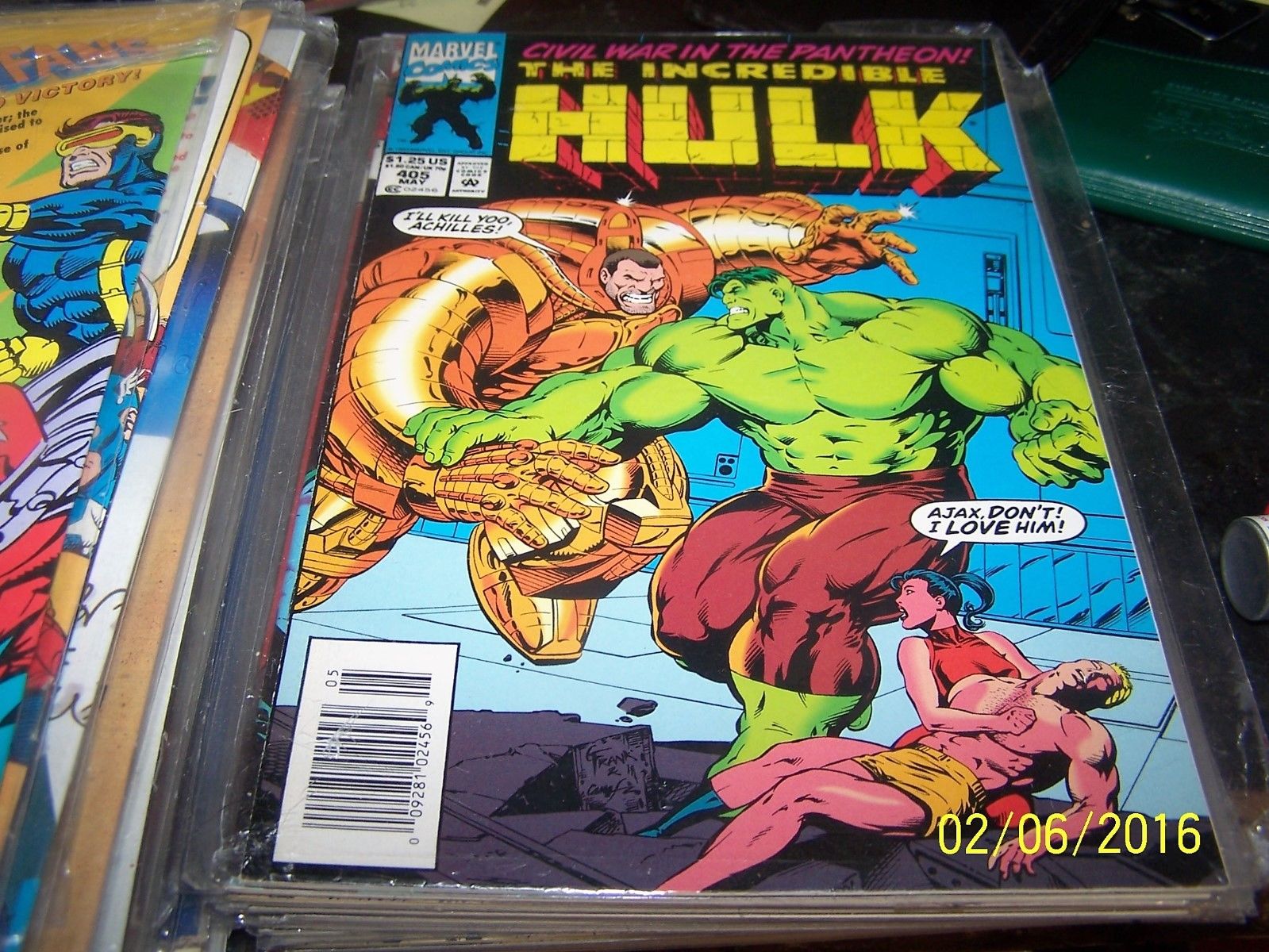 incredible hulk comic 405 CIVIL WAR in the pantheon MARVEL AVENGERS
