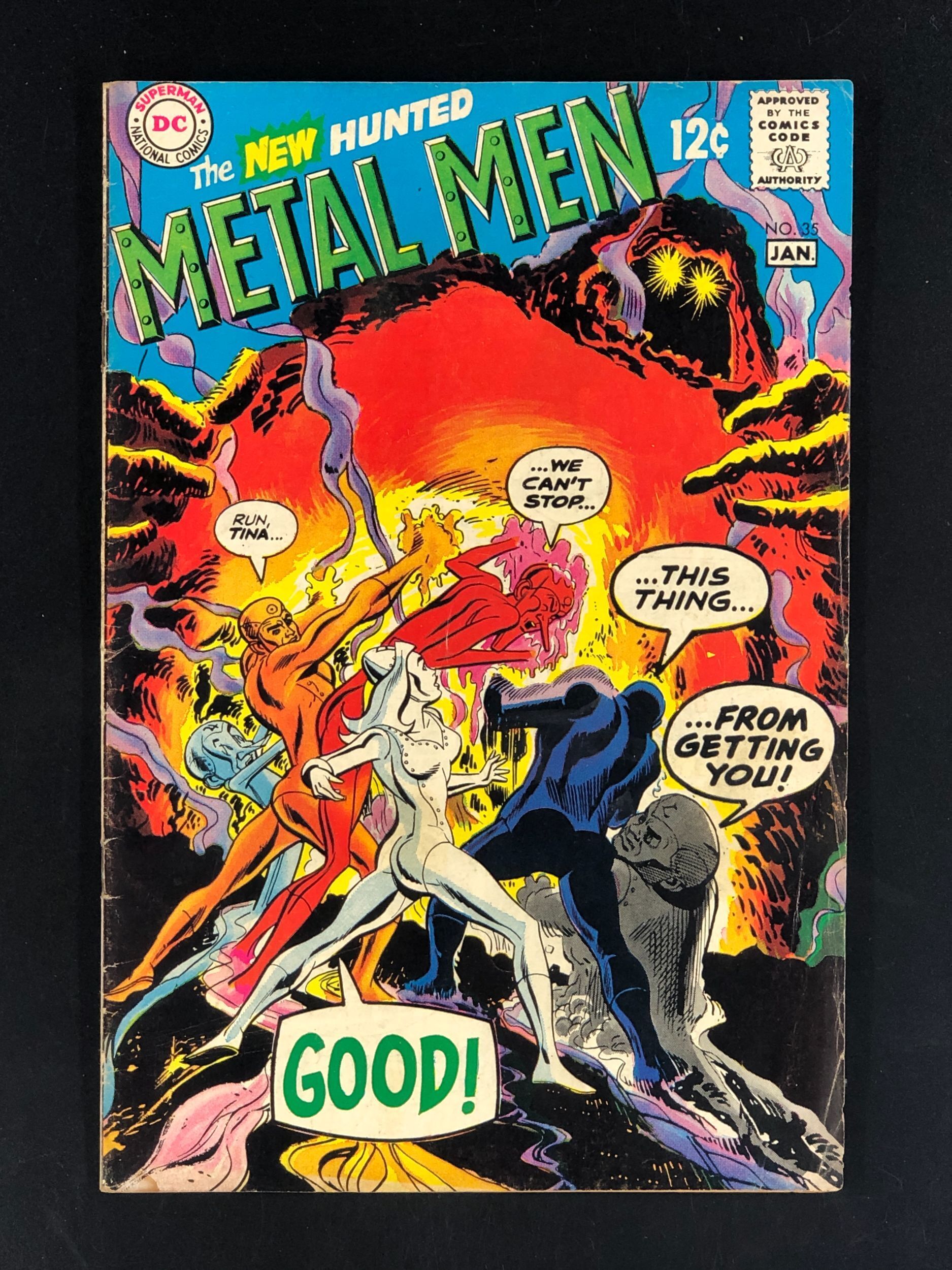 Metal Men 35 (1969) PR Gold, Iron, Mercury, Lead, Tin, and Platinum