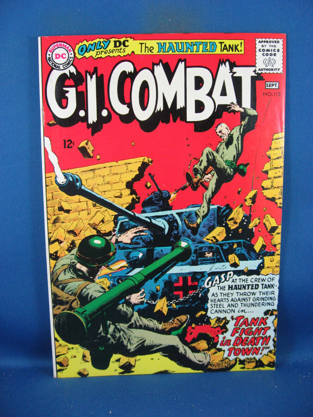 G I Combat 113 VF DC WAR Comic 1965 Kubert Haunted Tank Comic Books