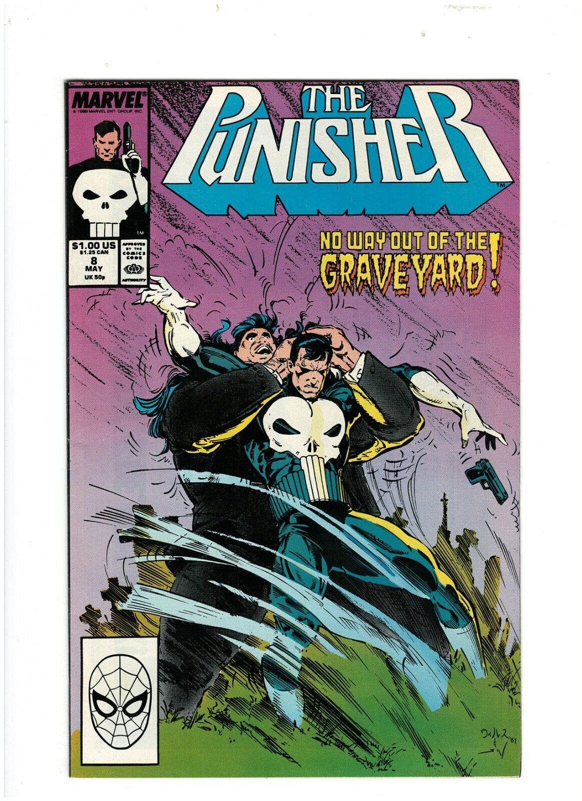 Punisher 8 Marvel Comics Copper Age Whilce Portacio 1988 VF+ 8.5