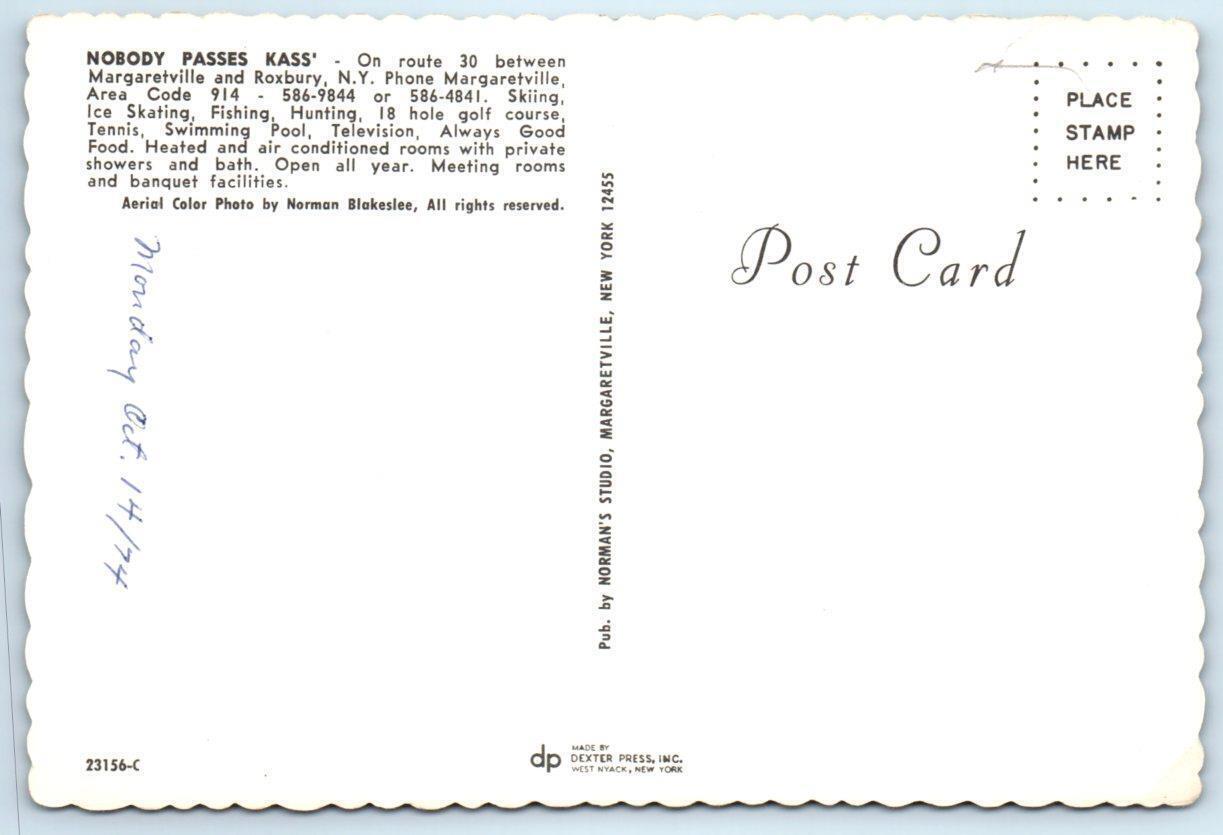 MARGARETVILLE, New York NY Roadside MAX KASS RESORT 1974 4"x6