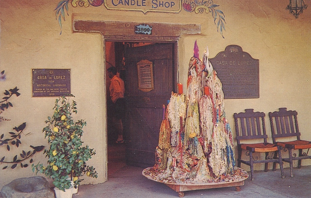 Candle Shop (Casa López), Old Town San Diego, CA / HipPostcard