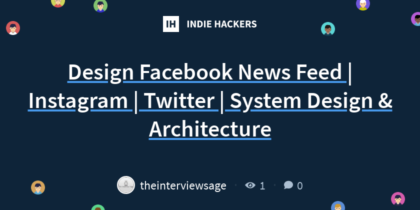 Design Facebook News Feed Instagram Twitter System Design