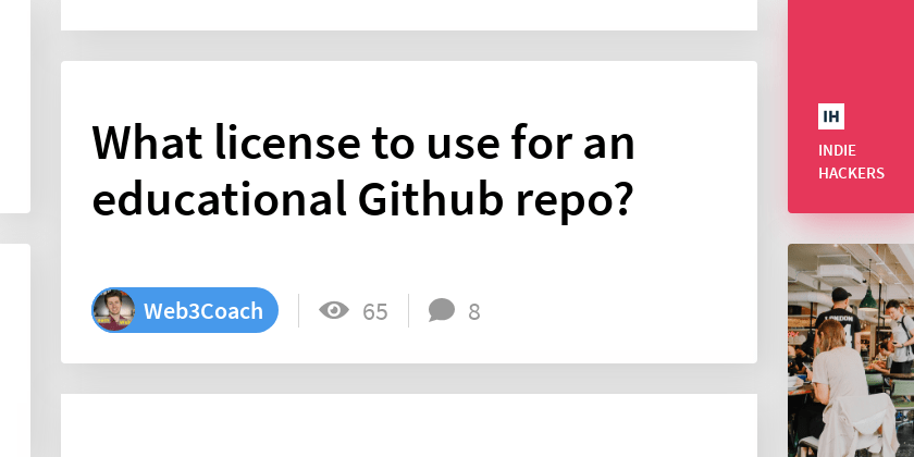 What license to use for an educational Github repo?