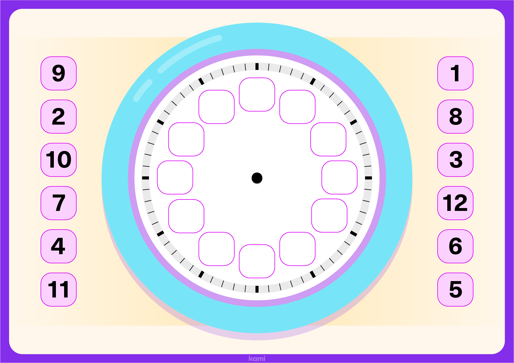 Interactive Clock for Teachers Perfect for grades 1st, 2nd, 3rd, 4th, 5th, 6th, 7th, 8th, K