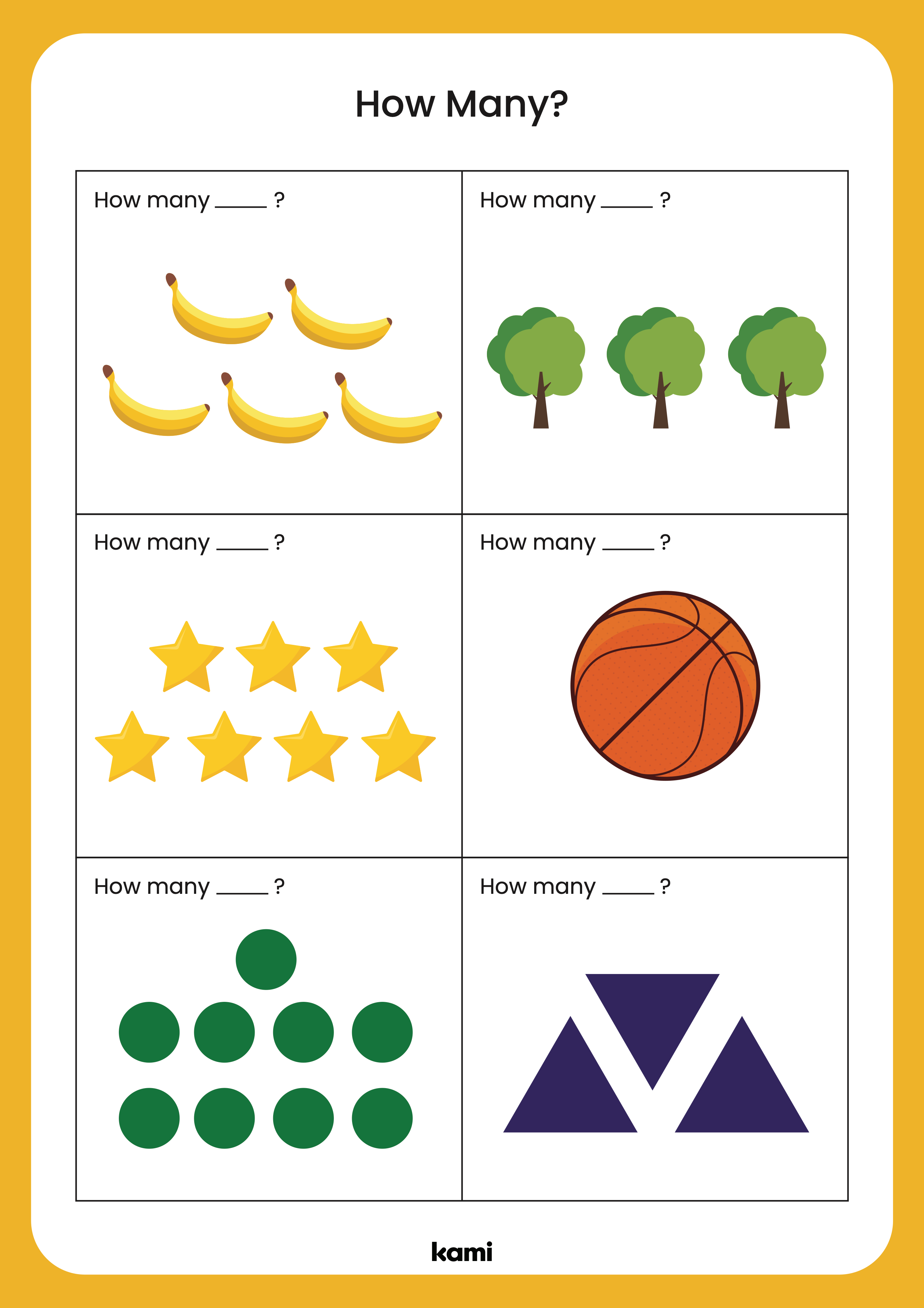 How Many Worksheet for Teachers Perfect for grades 1st, 2nd, 3rd, 4th