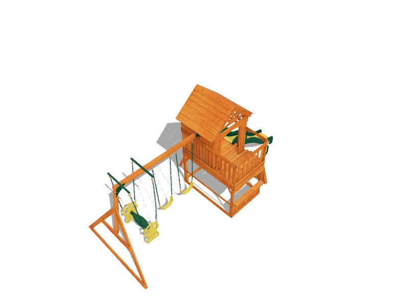 Backyard Discovery Atlantis Residential Wood Playset at