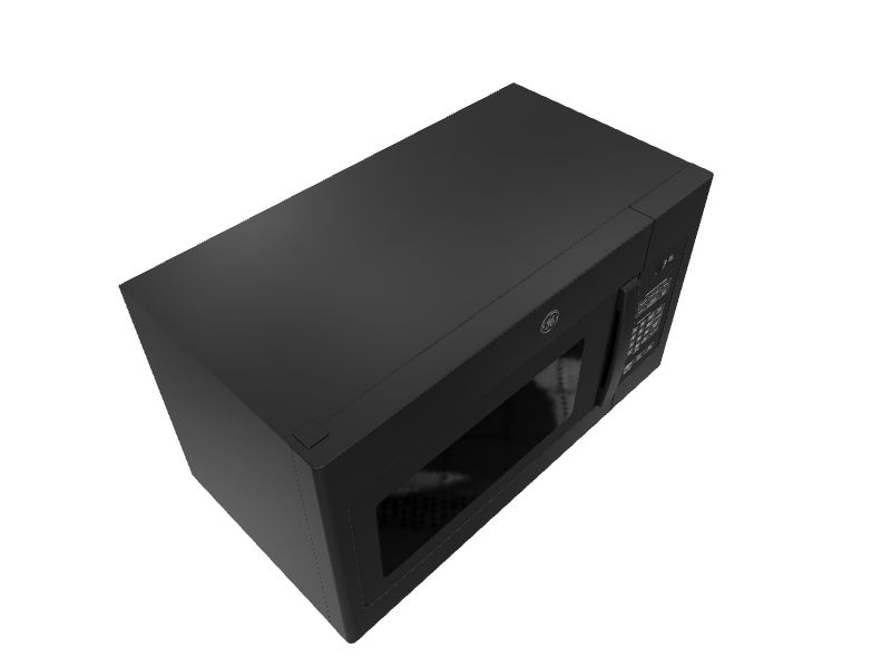 GE 1.6cu ft 1000Watt OvertheRange Microwave (Black) in the Overthe