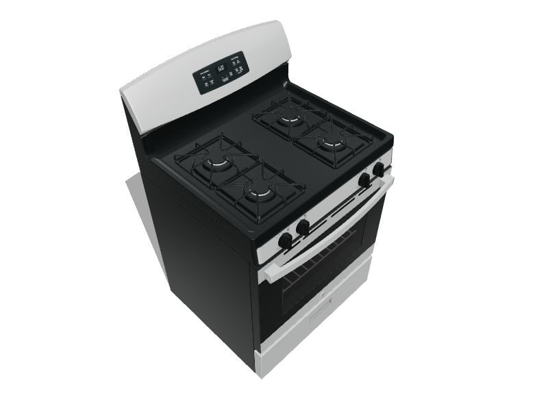 GE 30in 4 Burners 4.8cu ft Freestanding Natural Gas Range (Stainless