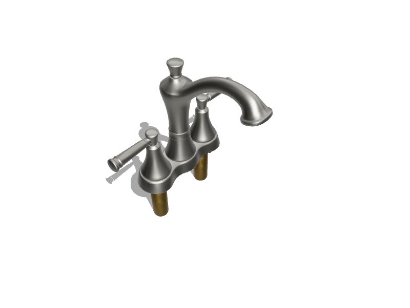 Delta Valdosta Spotshield Brushed Nickel 2handle 4in centerset