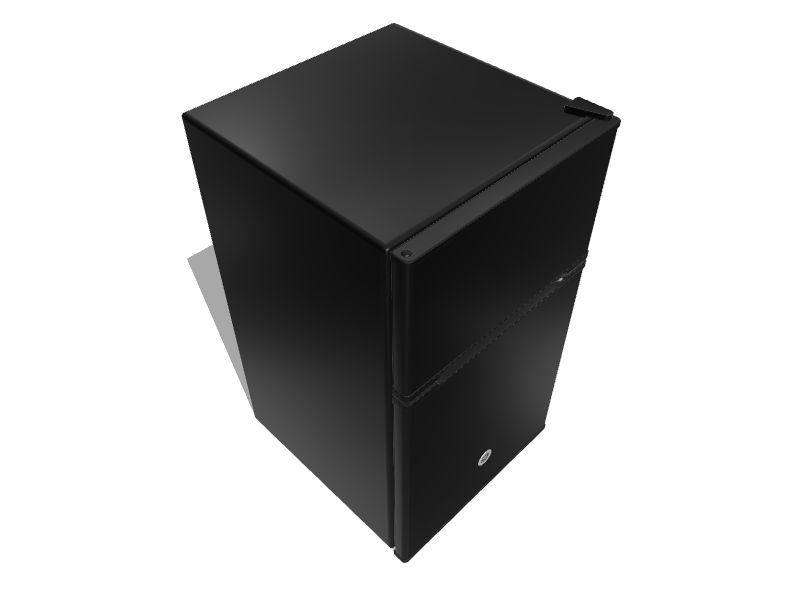 GE 3.1cu ft Mini Fridge Freezer Compartment (Black) at