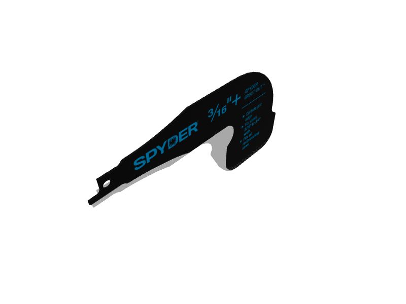 Spyder Reciprocating Saw Grout Removal Tool Attachment in the