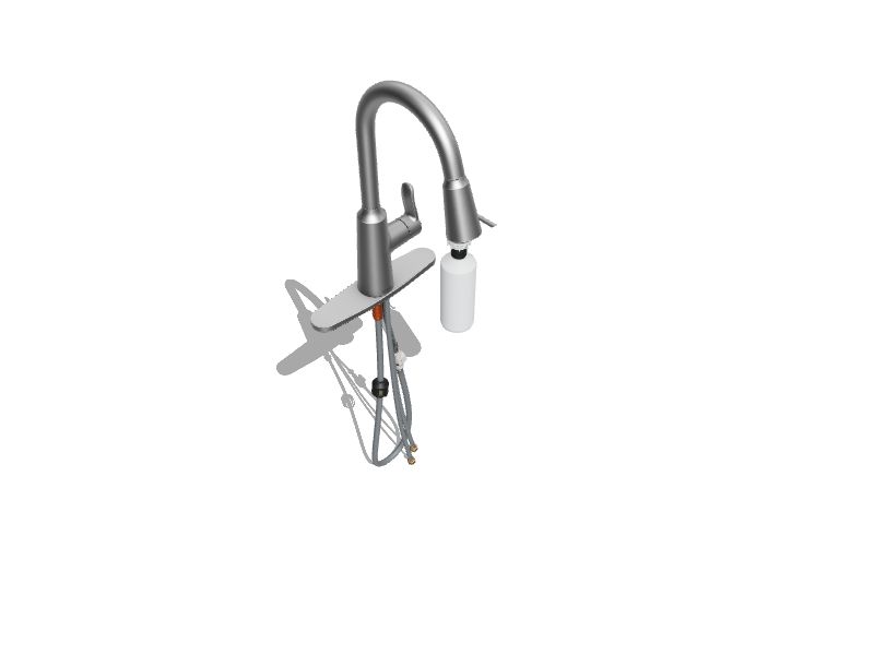 Moen Edwyn Spot Resist Stainless Single Handle Pulldown Kitchen Faucet