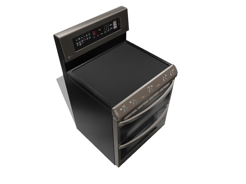 LG ProBake 30in Smooth Surface 5 Elements 4.3cu ft/3cu ft SelfCleaning Convection Oven