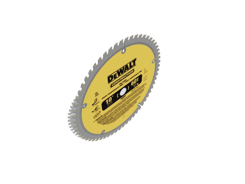 DEWALT 10in 60Tooth Fine Finish Carbide Table Saw Blade in the