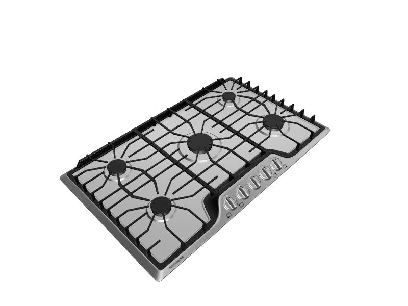 Frigidaire 36in 5 Burners Stainless Steel Gas Cooktop at