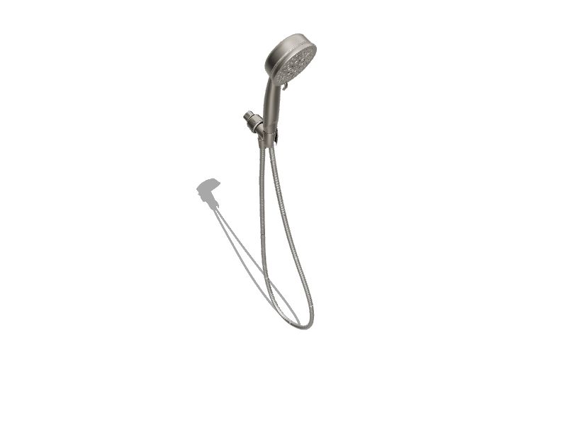 Moen Caldwell Spot Resist Brushed Nickel 4in Round Handheld Shower