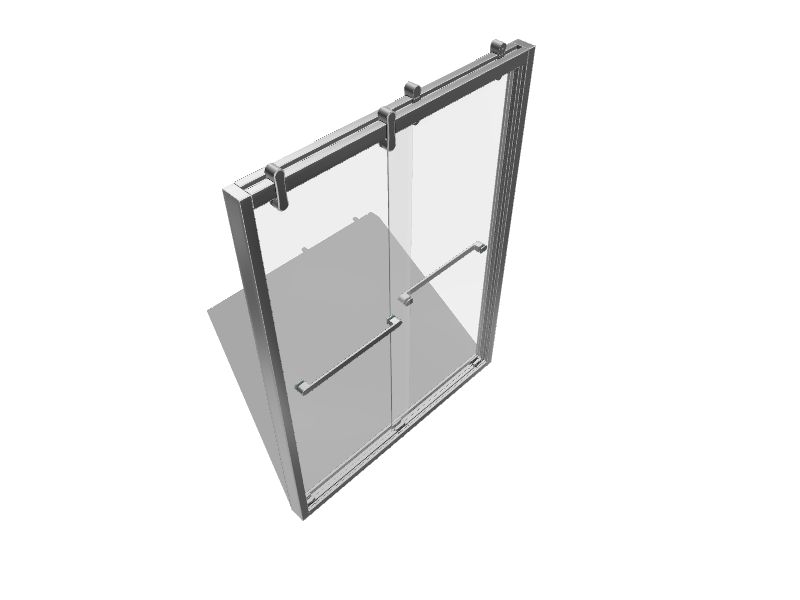 DreamLine Cavalier Polished Stainless Steel 56in to 60in W x 76in H