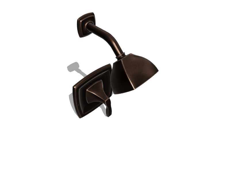 Moen Voss OilRubbed Bronze 1handle Single Function Round Shower