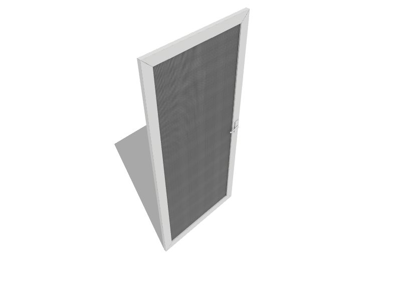 LARSON Pembrook 32in x 81in White Aluminum Hinged Screen Door in the