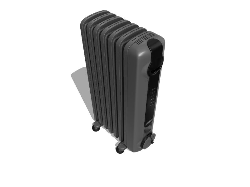 DeLonghi Up to 1500Watt Oilfilled Radiant Compact Personal Indoor Electric Space Heater with