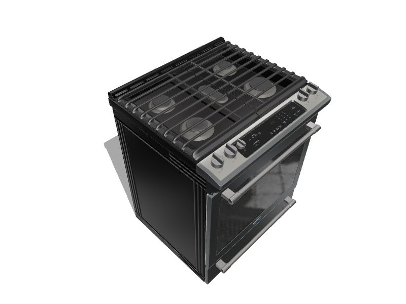 Maytag 30in 5 Burners 5.8cu ft Selfcleaning Convection Oven Slidein