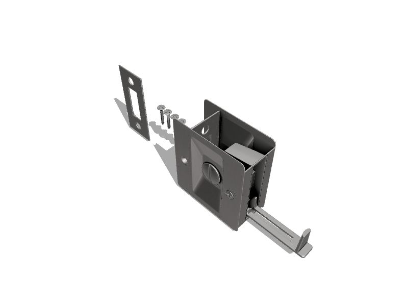 National Hardware 2.75in Satin Nickel Pocket Door Pull in the Pocket