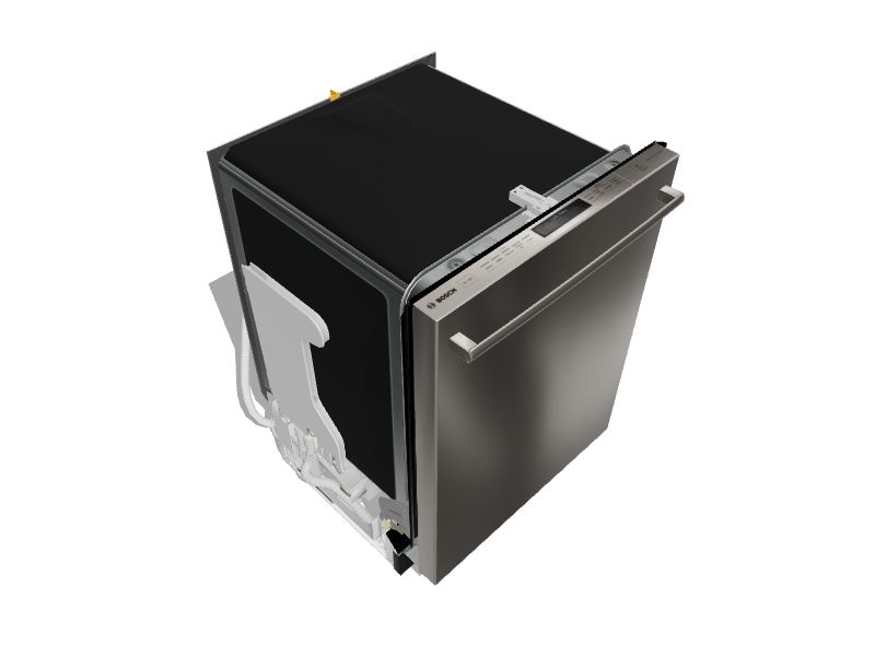 Bosch 300 Series Top Control 24in BuiltIn Dishwasher (Stainless Steel) ENERGY STAR, 44dBA in