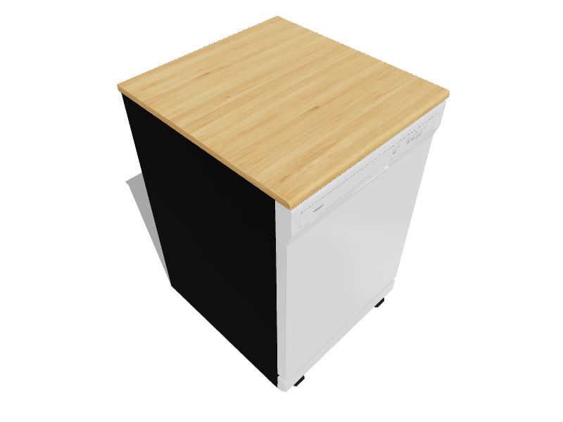 Whirlpool 24.125in Portable Freestanding Dishwasher (White), 64dBA in